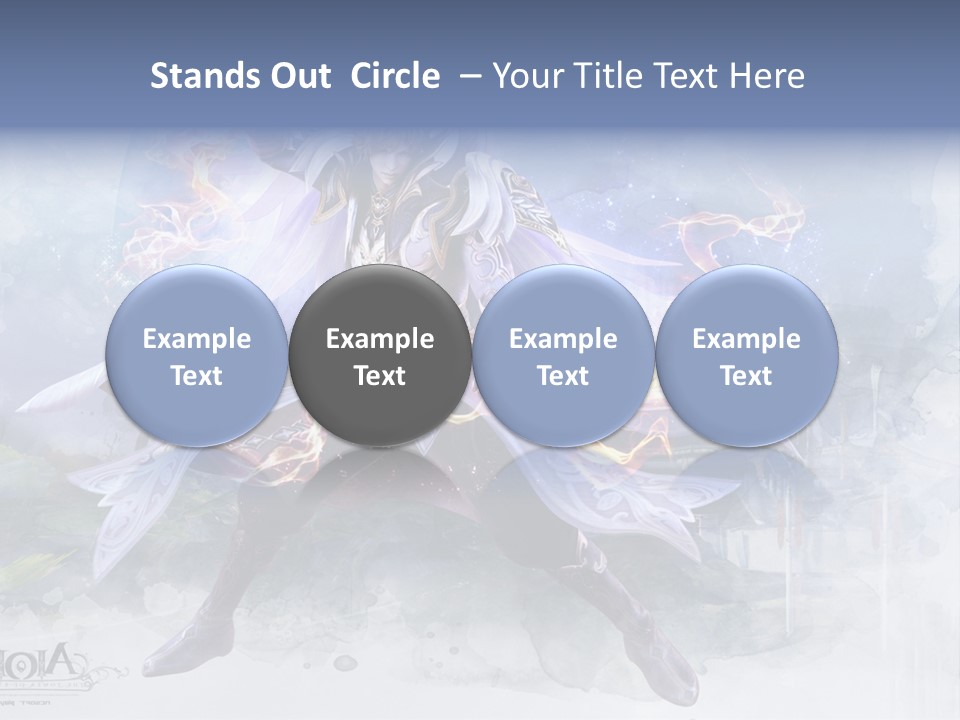 A Man With A Sword In His Hand Powerpoint Presentation PowerPoint Template