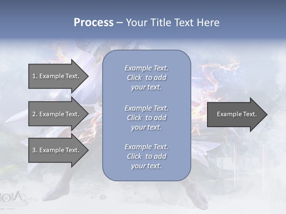A Man With A Sword In His Hand Powerpoint Presentation PowerPoint Template