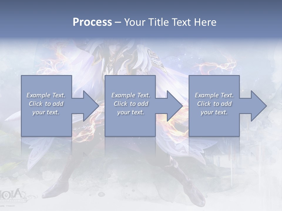 A Man With A Sword In His Hand Powerpoint Presentation PowerPoint Template