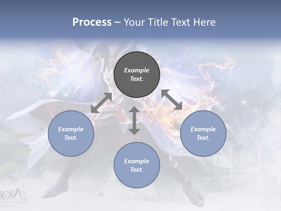 A Man With A Sword In His Hand Powerpoint Presentation PowerPoint Template