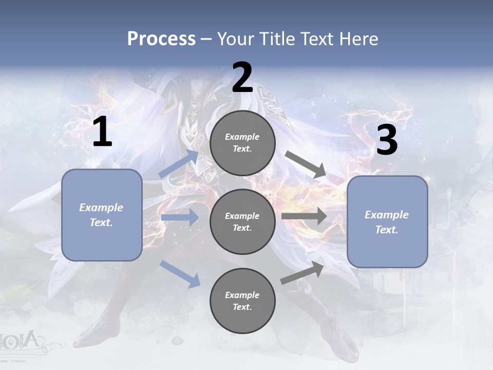 A Man With A Sword In His Hand Powerpoint Presentation PowerPoint Template