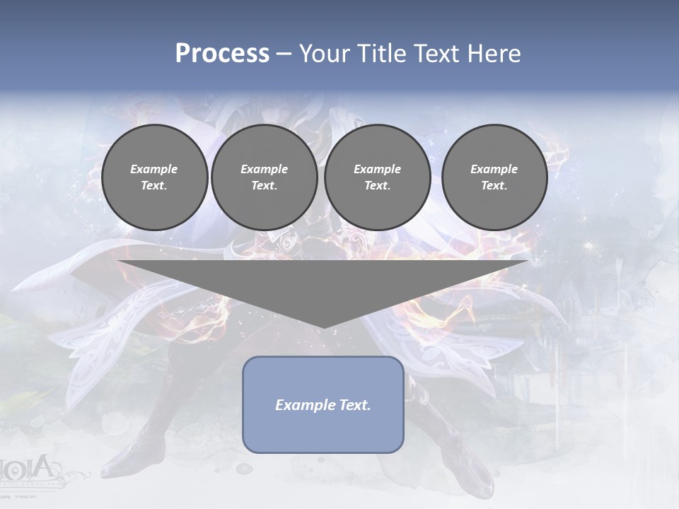 A Man With A Sword In His Hand Powerpoint Presentation PowerPoint Template