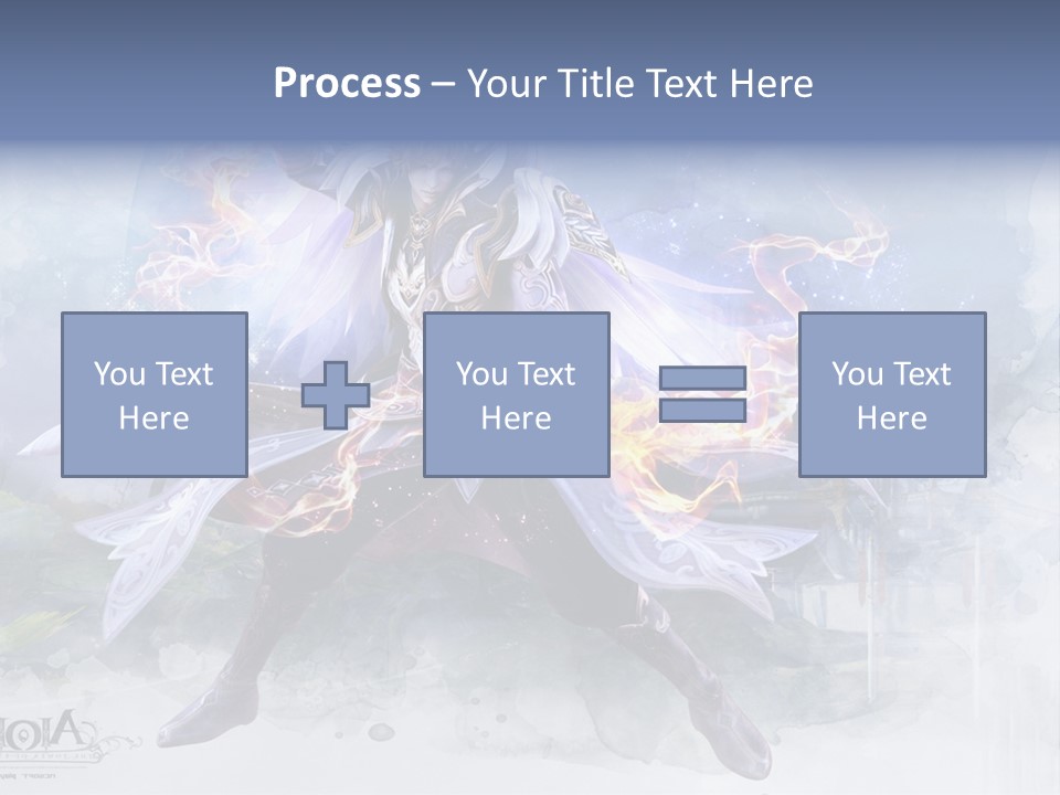A Man With A Sword In His Hand Powerpoint Presentation PowerPoint Template