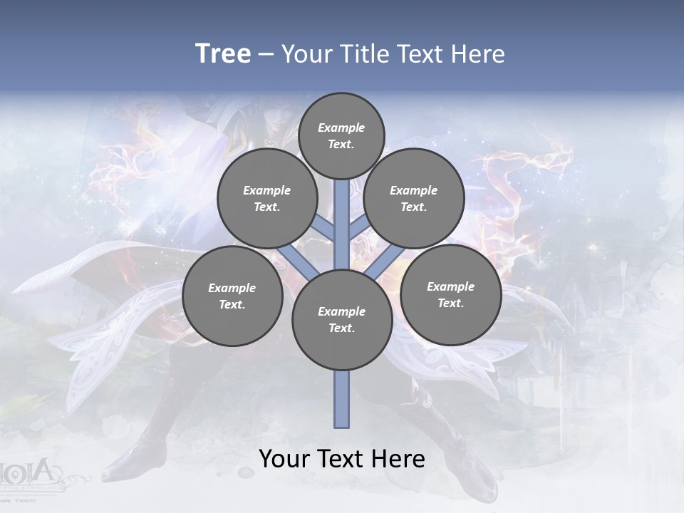 A Man With A Sword In His Hand Powerpoint Presentation PowerPoint Template