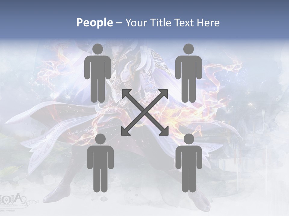 A Man With A Sword In His Hand Powerpoint Presentation PowerPoint Template