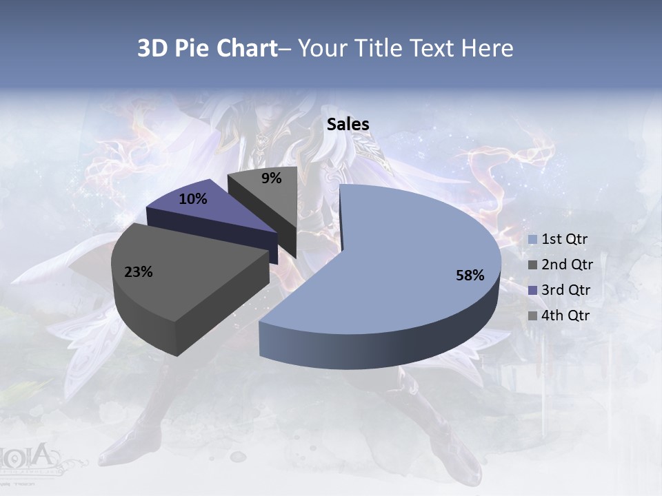 A Man With A Sword In His Hand Powerpoint Presentation PowerPoint Template