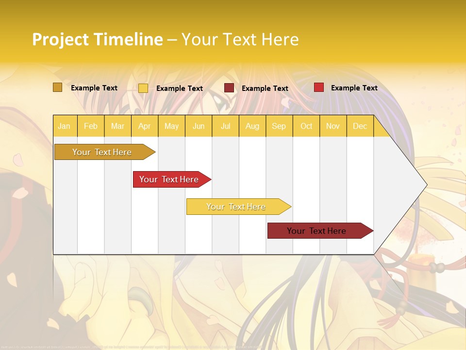 A Couple Kissing In Front Of A Yellow Background PowerPoint Template