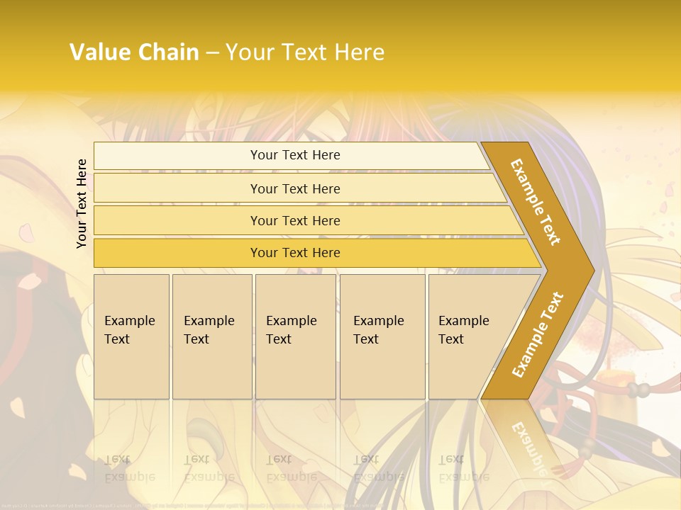 A Couple Kissing In Front Of A Yellow Background PowerPoint Template