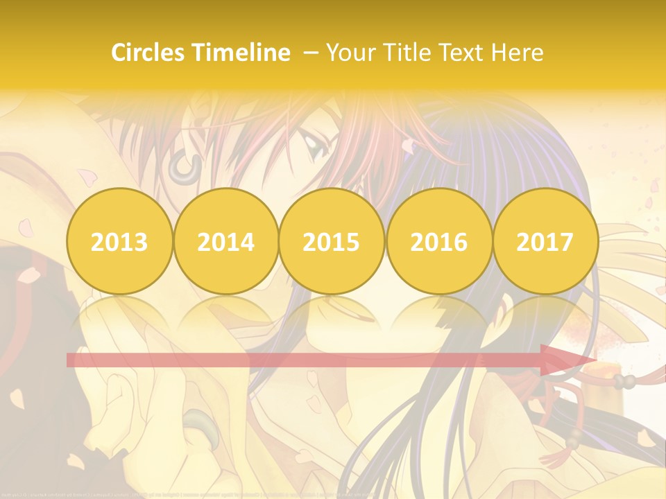 A Couple Kissing In Front Of A Yellow Background PowerPoint Template