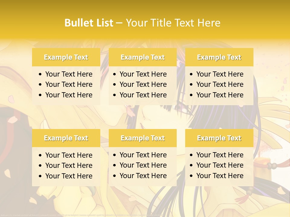 A Couple Kissing In Front Of A Yellow Background PowerPoint Template