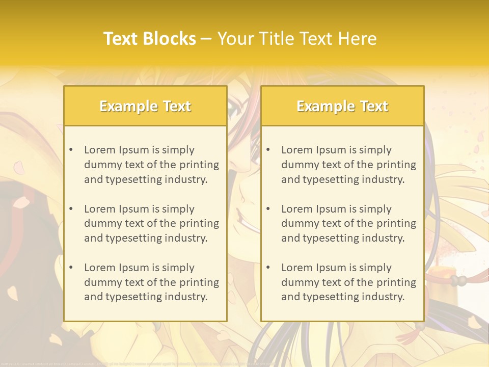 A Couple Kissing In Front Of A Yellow Background PowerPoint Template