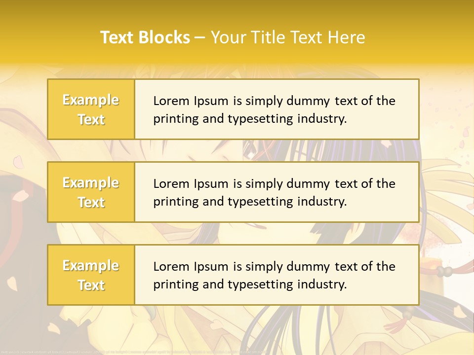 A Couple Kissing In Front Of A Yellow Background PowerPoint Template
