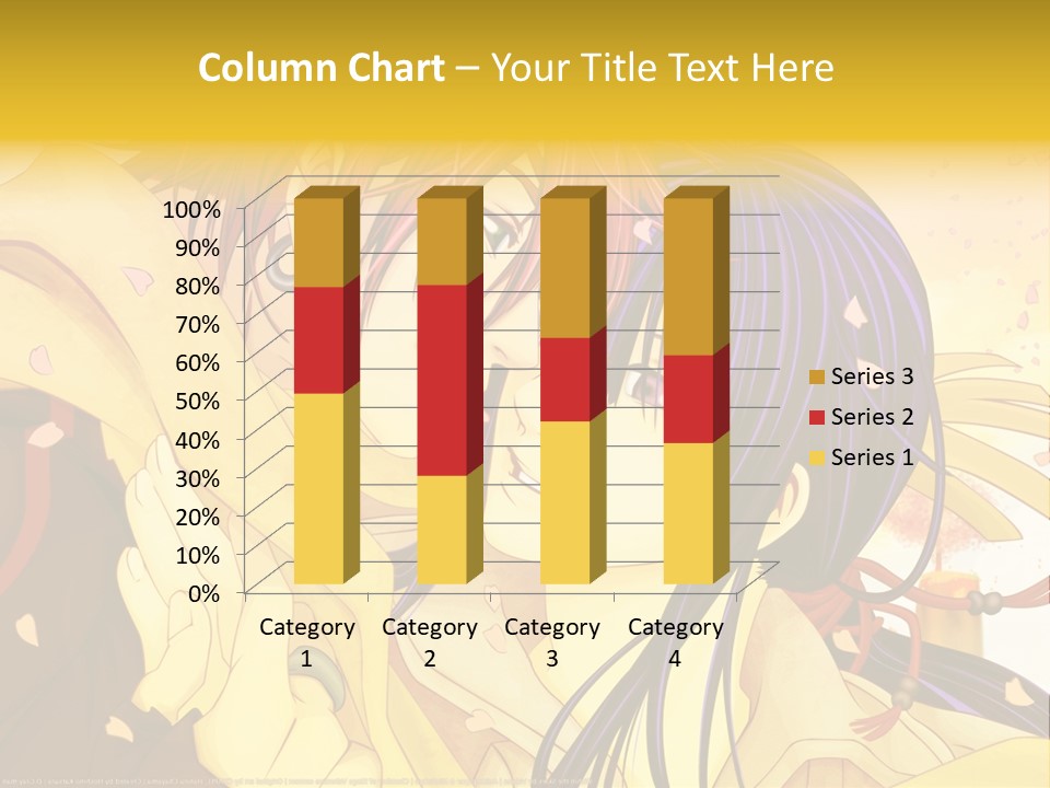 A Couple Kissing In Front Of A Yellow Background PowerPoint Template