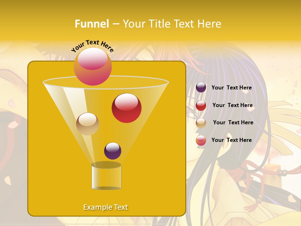 A Couple Kissing In Front Of A Yellow Background PowerPoint Template