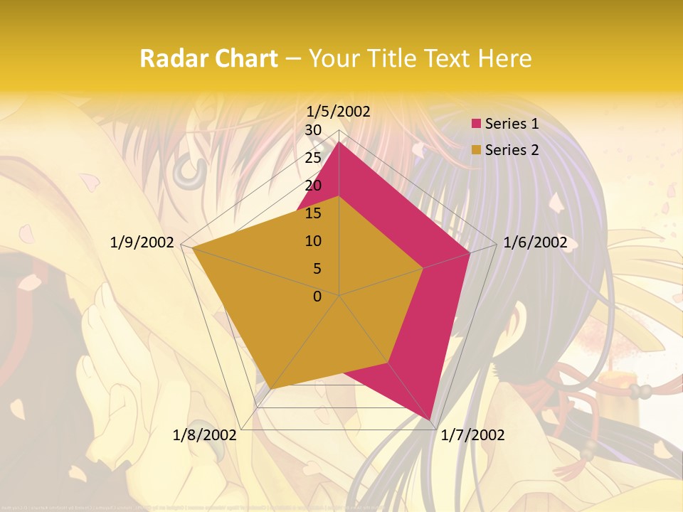 A Couple Kissing In Front Of A Yellow Background PowerPoint Template