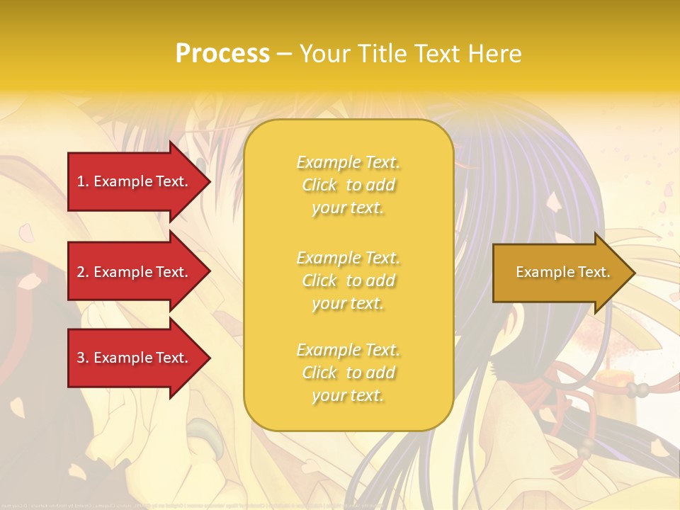 A Couple Kissing In Front Of A Yellow Background PowerPoint Template