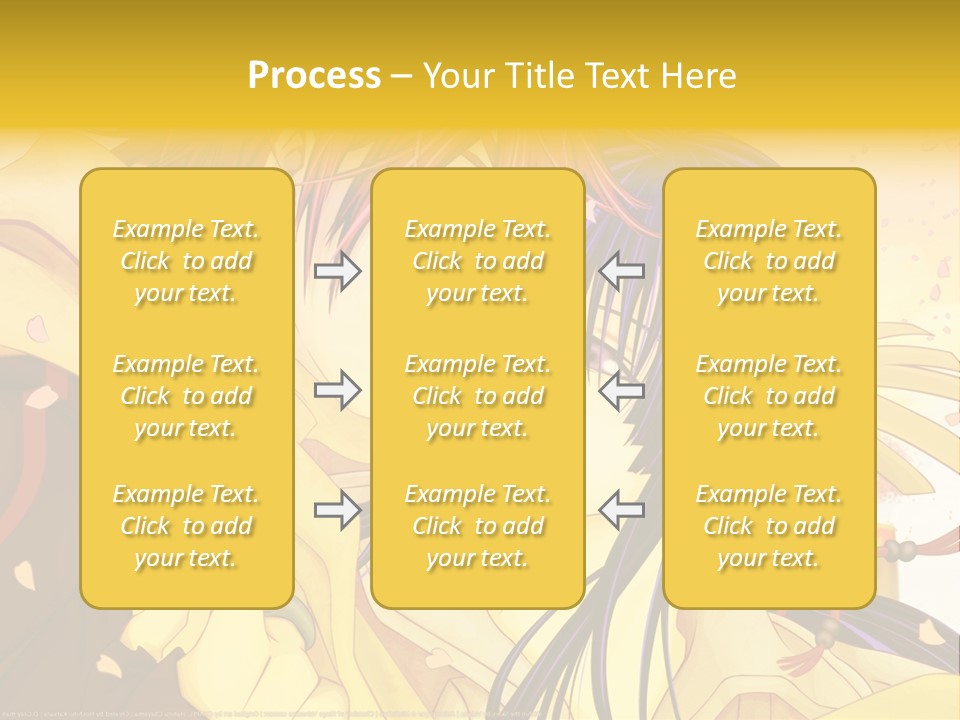 A Couple Kissing In Front Of A Yellow Background PowerPoint Template
