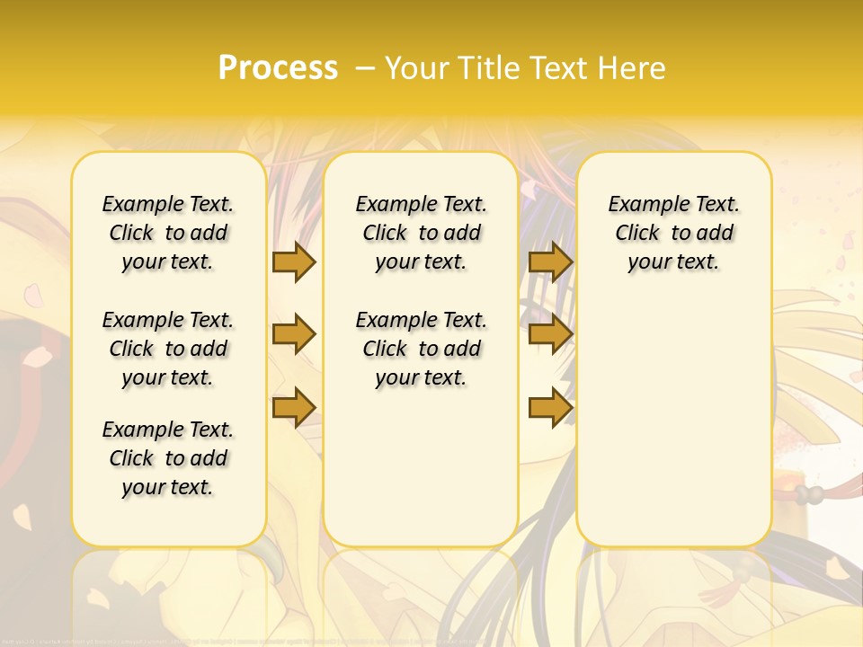 A Couple Kissing In Front Of A Yellow Background PowerPoint Template