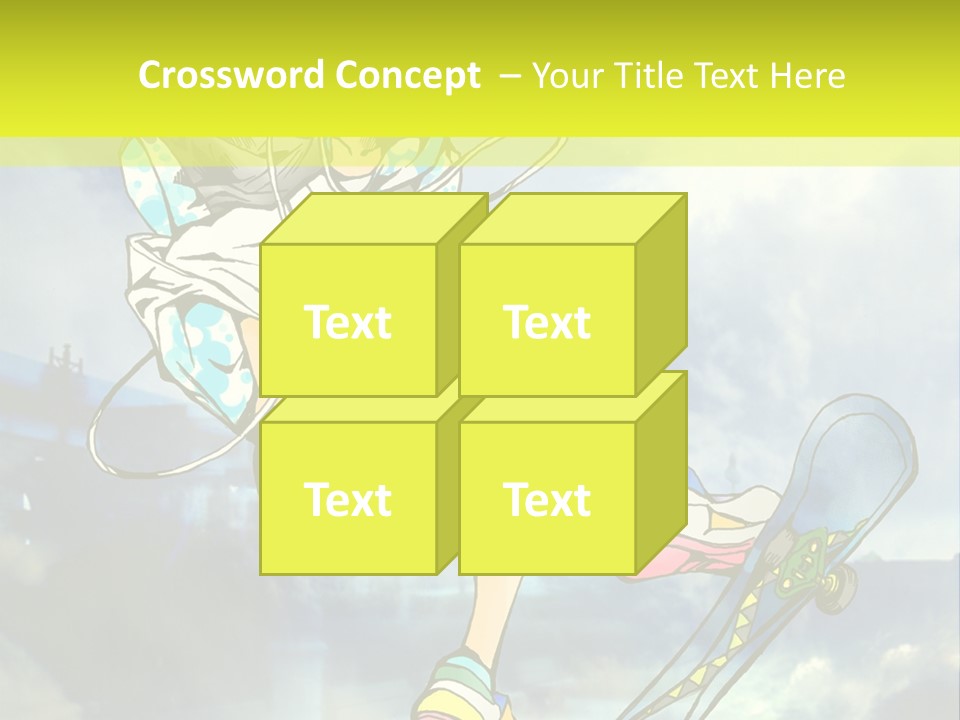 A Person On A Skateboard In The Air PowerPoint Template