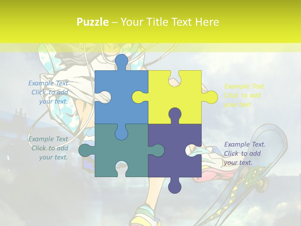 A Person On A Skateboard In The Air PowerPoint Template