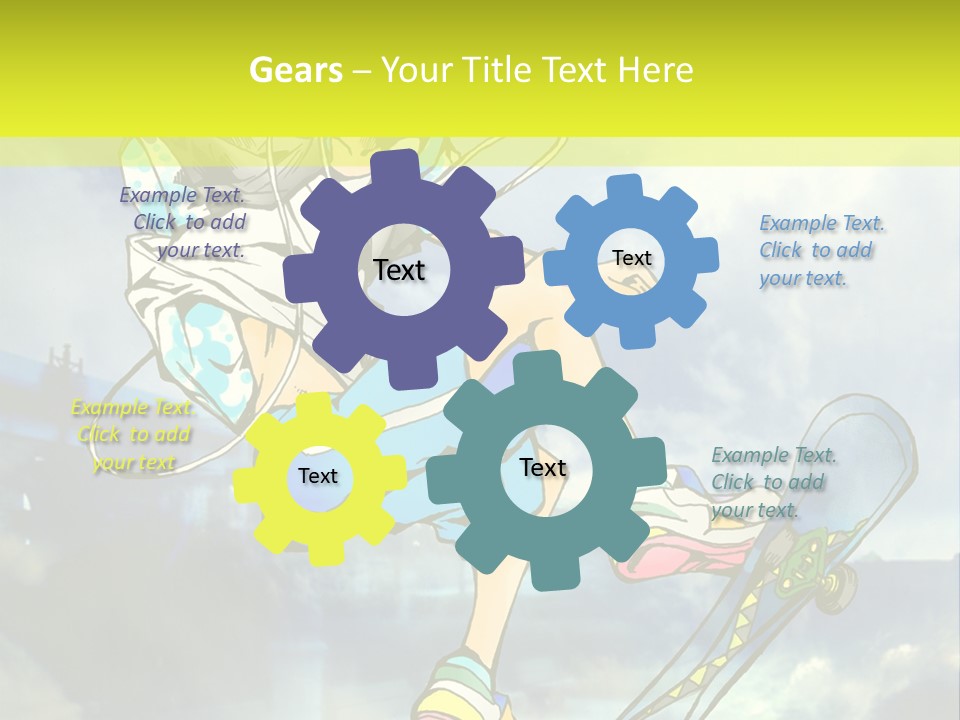 A Person On A Skateboard In The Air PowerPoint Template