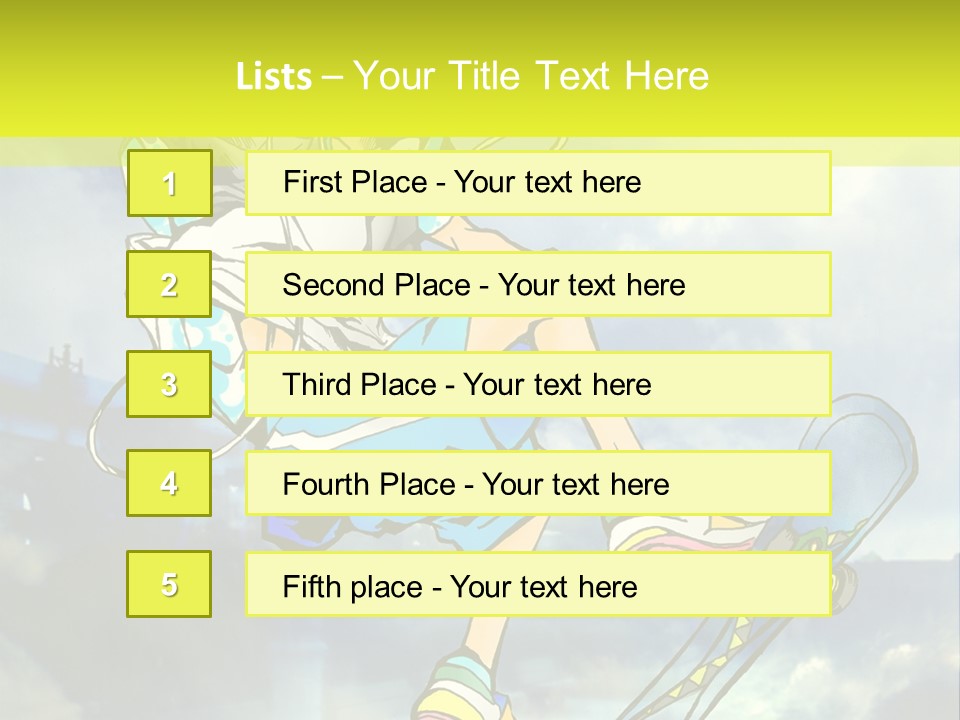 A Person On A Skateboard In The Air PowerPoint Template