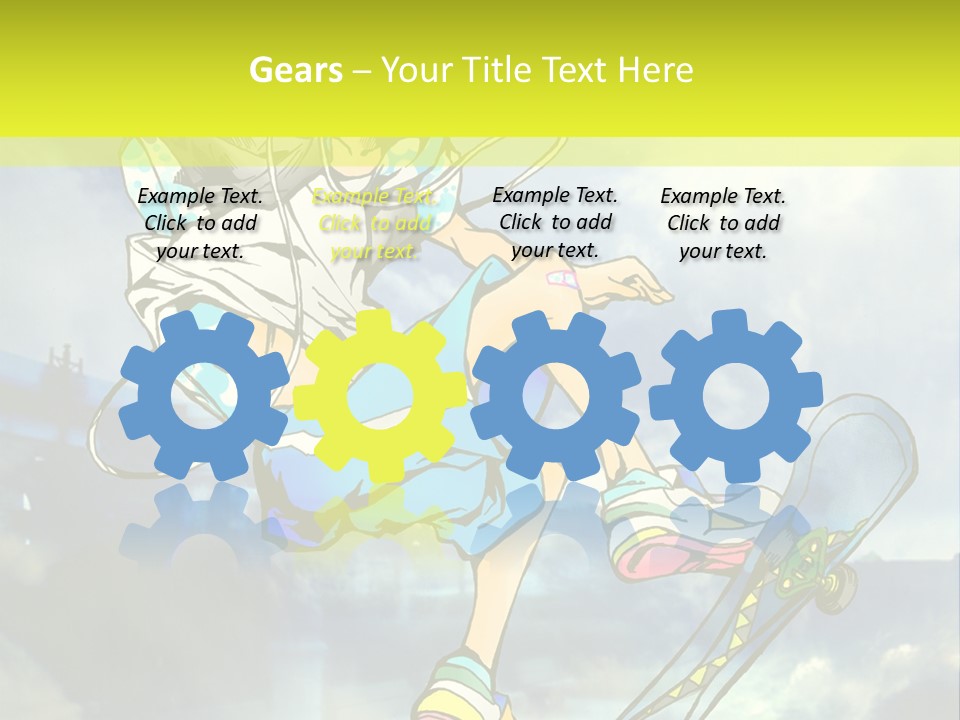 A Person On A Skateboard In The Air PowerPoint Template