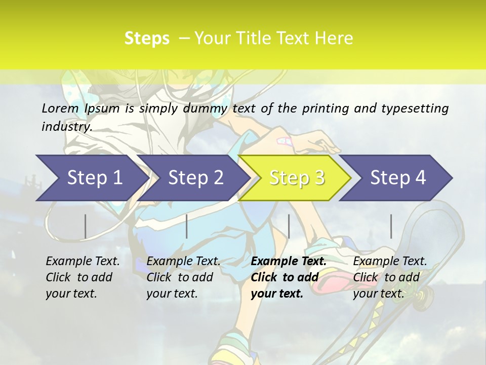 A Person On A Skateboard In The Air PowerPoint Template