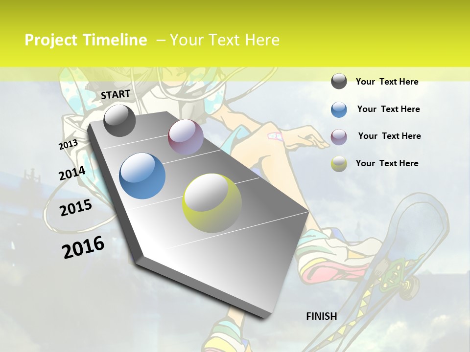 A Person On A Skateboard In The Air PowerPoint Template