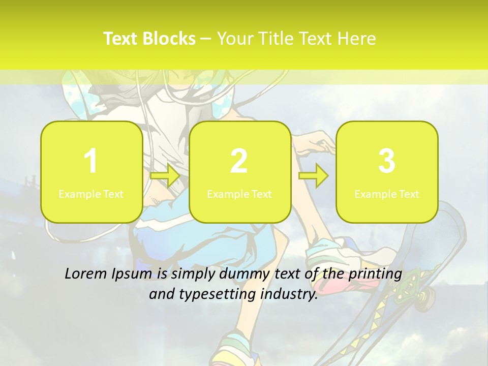 A Person On A Skateboard In The Air PowerPoint Template