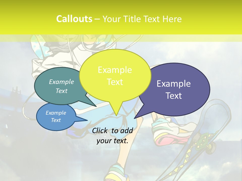 A Person On A Skateboard In The Air PowerPoint Template