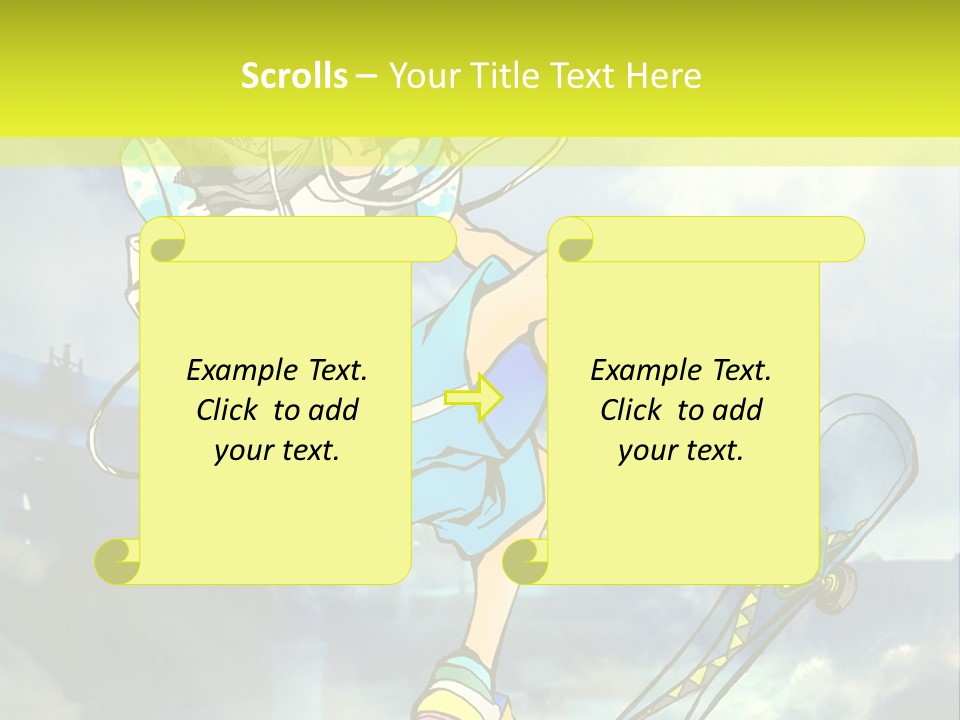 A Person On A Skateboard In The Air PowerPoint Template