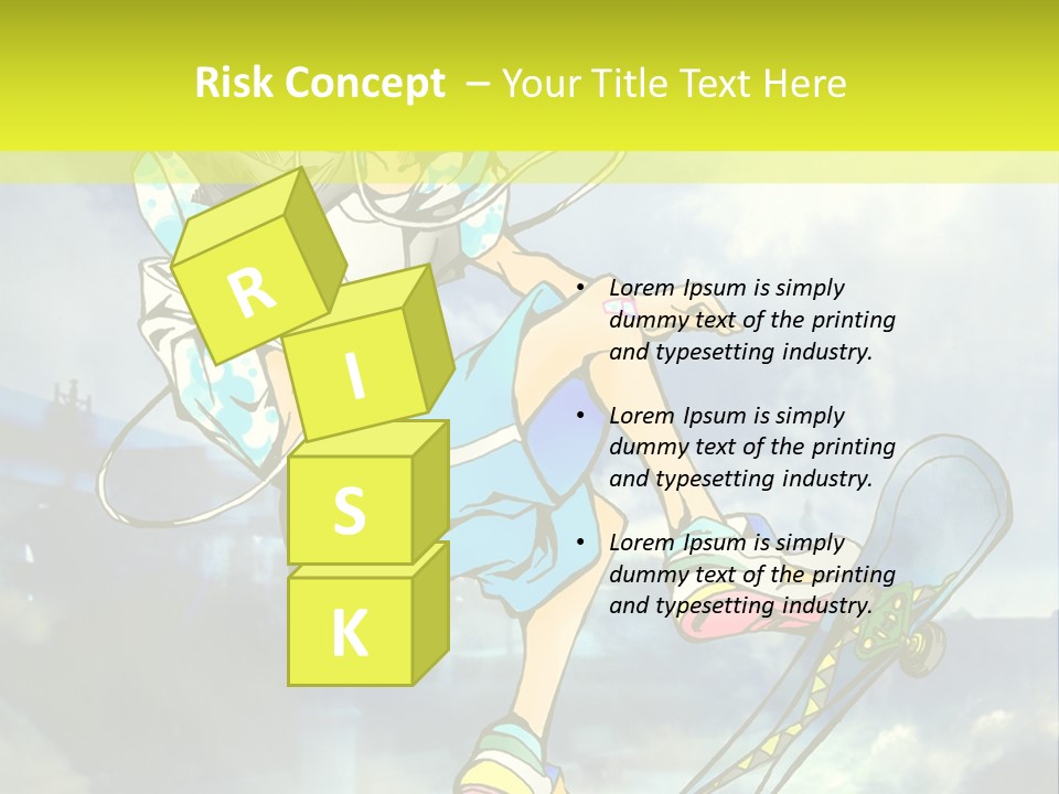 A Person On A Skateboard In The Air PowerPoint Template