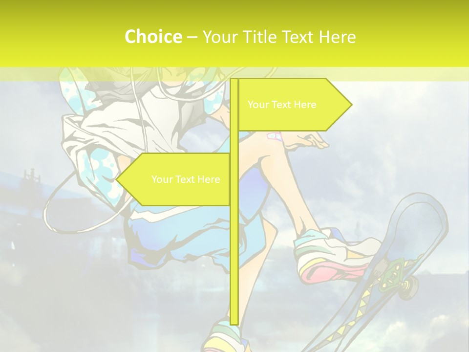 A Person On A Skateboard In The Air PowerPoint Template