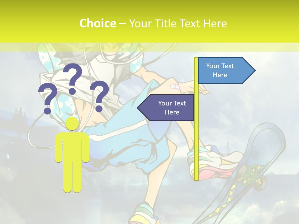 A Person On A Skateboard In The Air PowerPoint Template