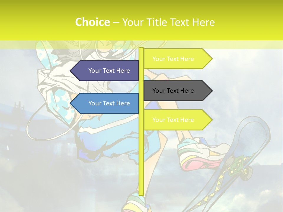 A Person On A Skateboard In The Air PowerPoint Template