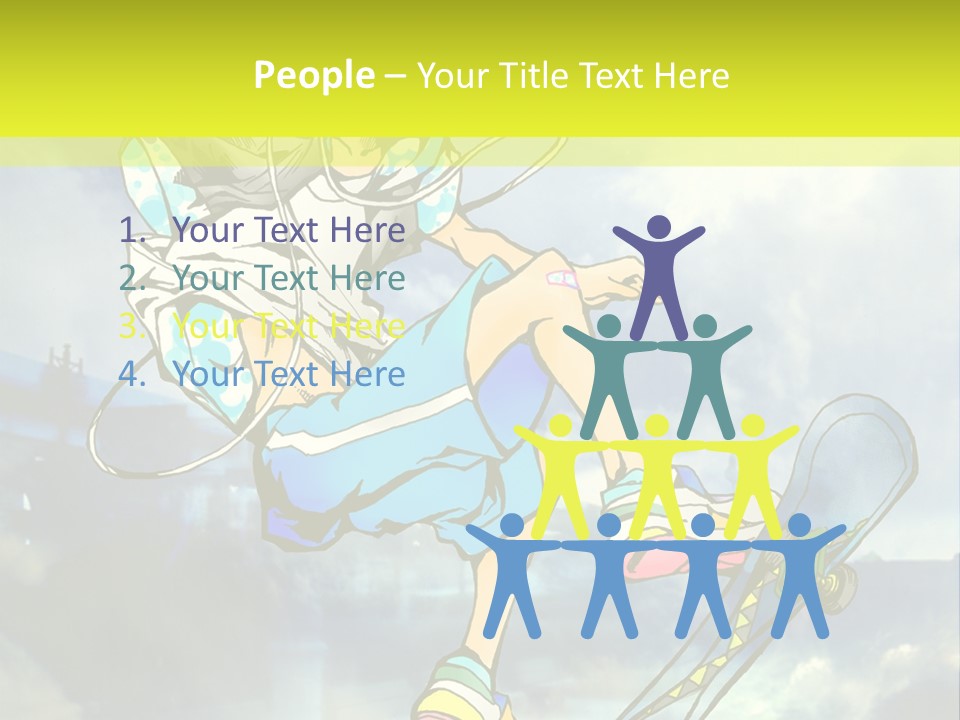 A Person On A Skateboard In The Air PowerPoint Template