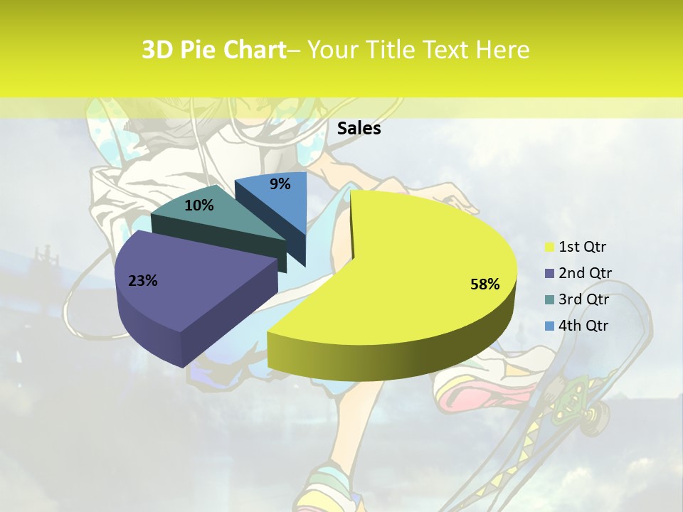 A Person On A Skateboard In The Air PowerPoint Template