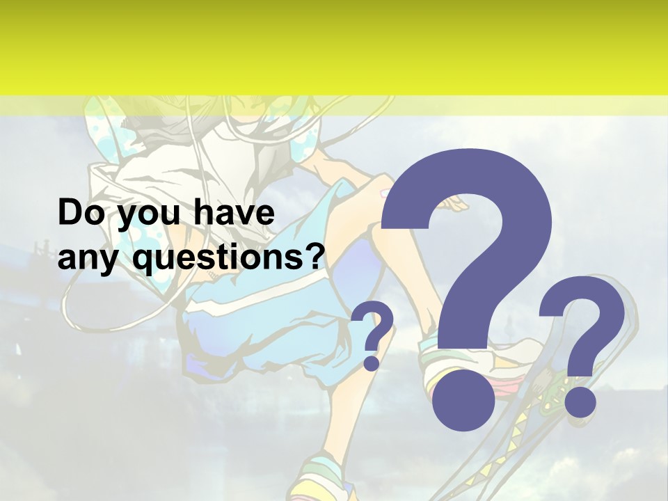 A Person On A Skateboard In The Air PowerPoint Template