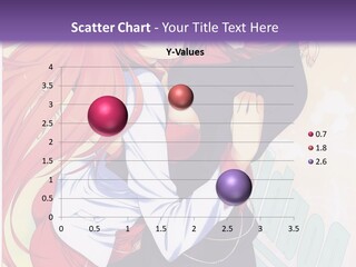 A Couple Of Anime Girls Hugging In Front Of A Purple Background PowerPoint Template