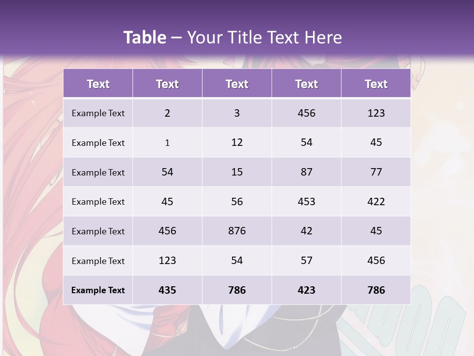 A Couple Of Anime Girls Hugging In Front Of A Purple Background PowerPoint Template