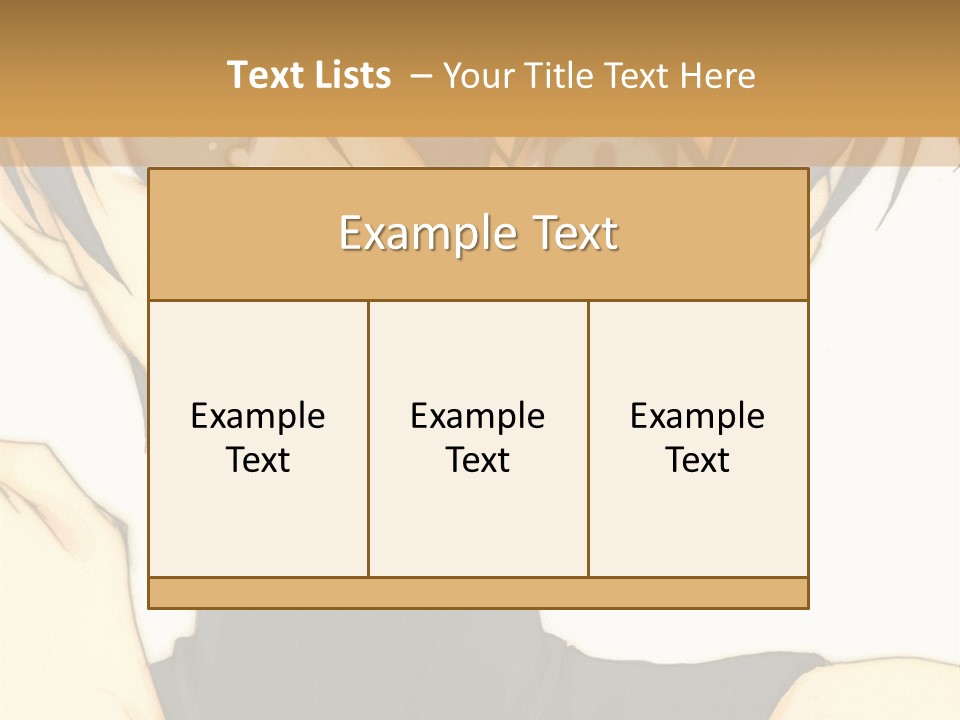 An Anime Character With Blue Hair And Blue Eyes PowerPoint Template