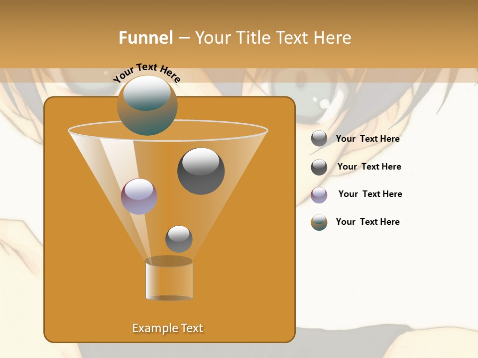 An Anime Character With Blue Hair And Blue Eyes PowerPoint Template