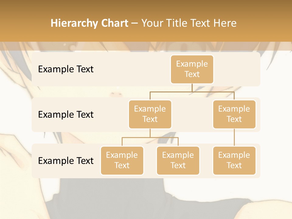 An Anime Character With Blue Hair And Blue Eyes PowerPoint Template
