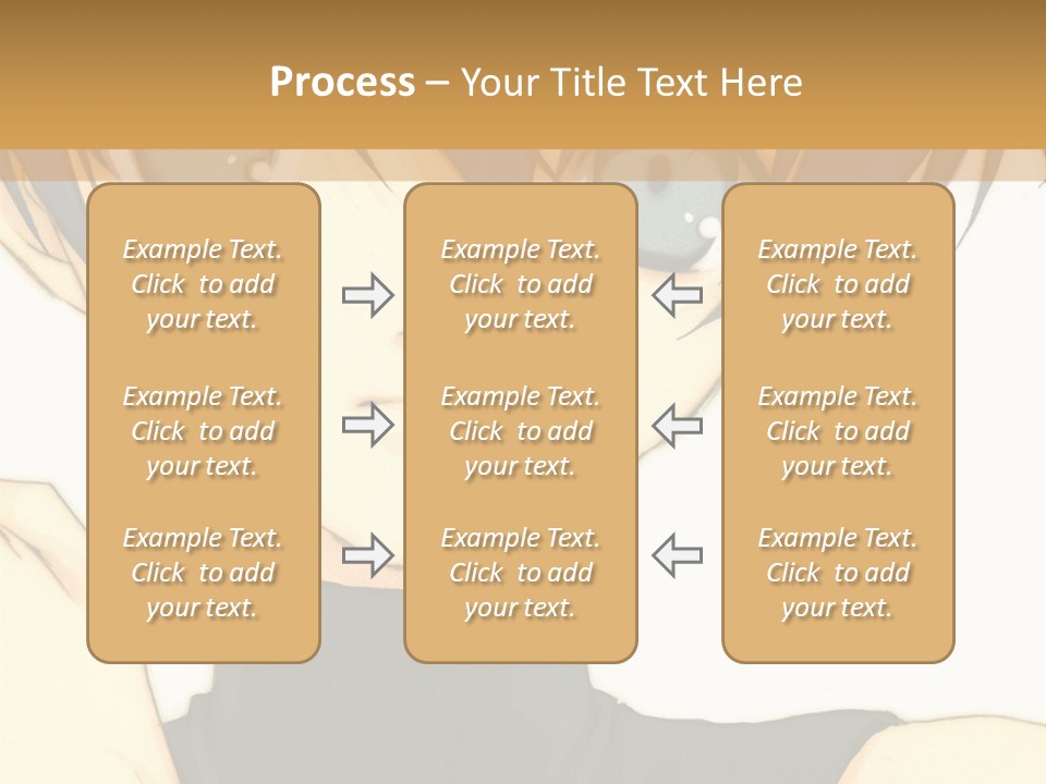 An Anime Character With Blue Hair And Blue Eyes PowerPoint Template