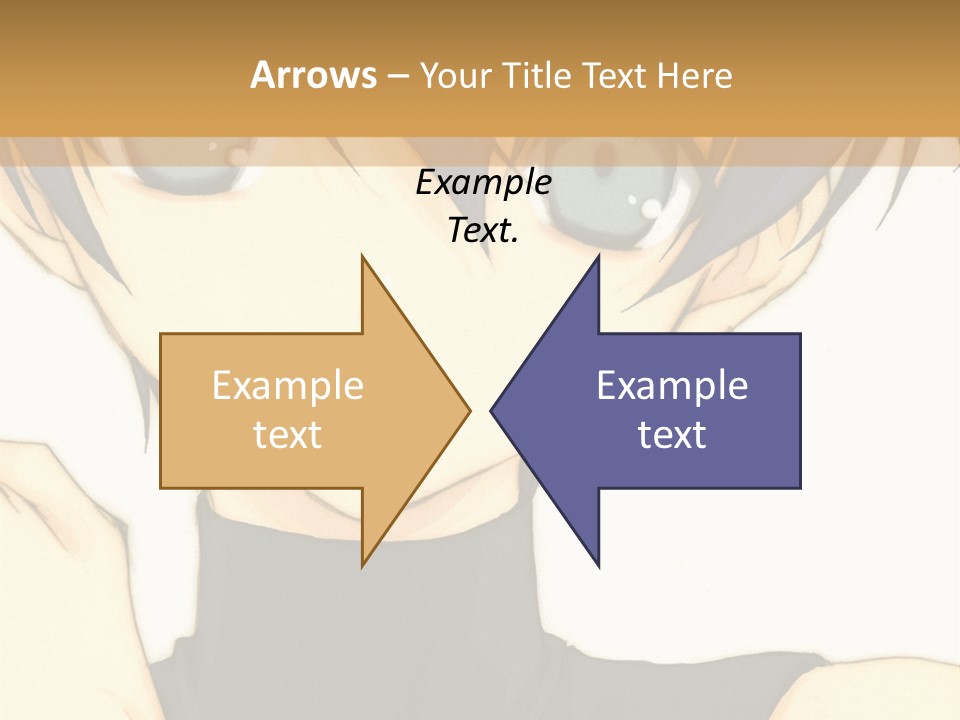 An Anime Character With Blue Hair And Blue Eyes PowerPoint Template
