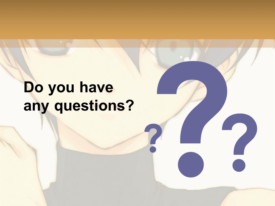 An Anime Character With Blue Hair And Blue Eyes PowerPoint Template