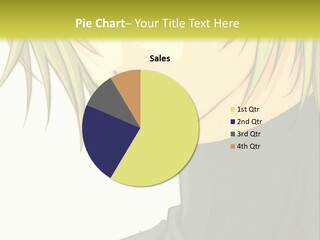 A Anime Character With Blonde Hair And Blue Eyes PowerPoint Template