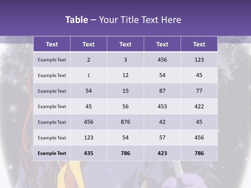 A Girl With A Purple Hat And A Yellow Scarf PowerPoint Template