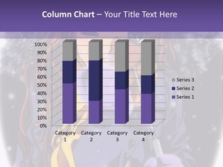 A Girl With A Purple Hat And A Yellow Scarf PowerPoint Template